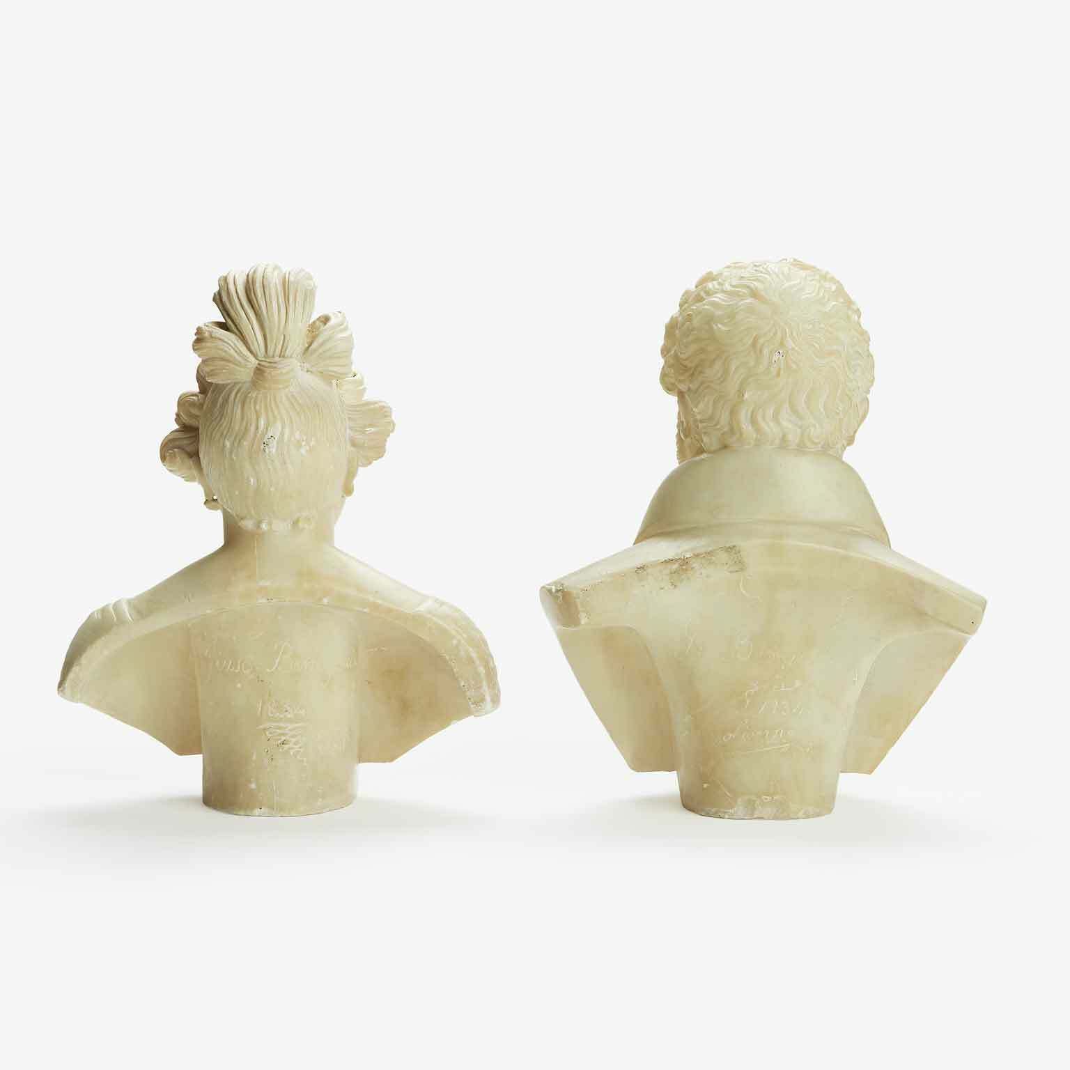 Giuseppe Benassai Pair Of Busts 1834 Livorno photo for sale