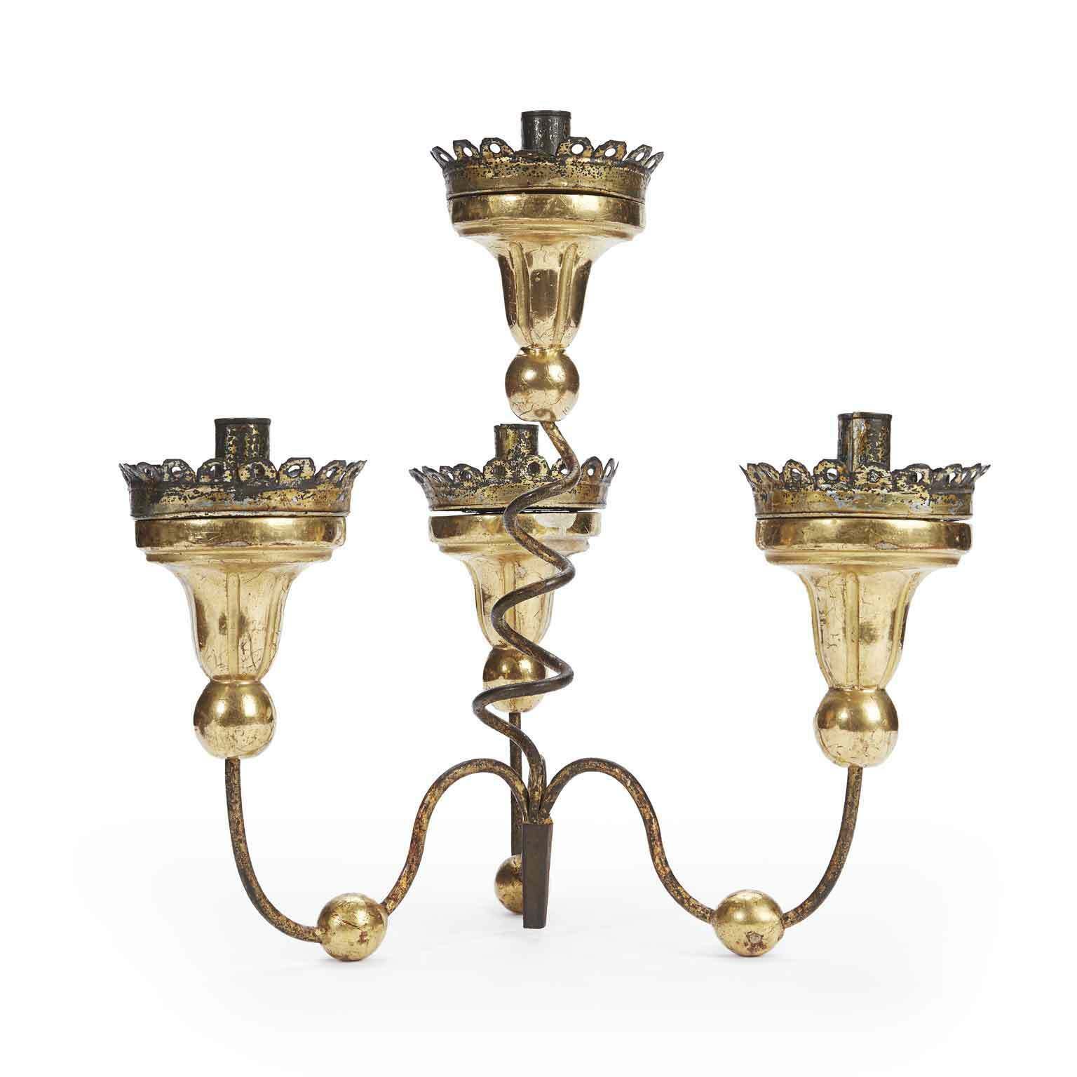 Pair Of Four Armed Table Candelabra 1700 photo Lighting