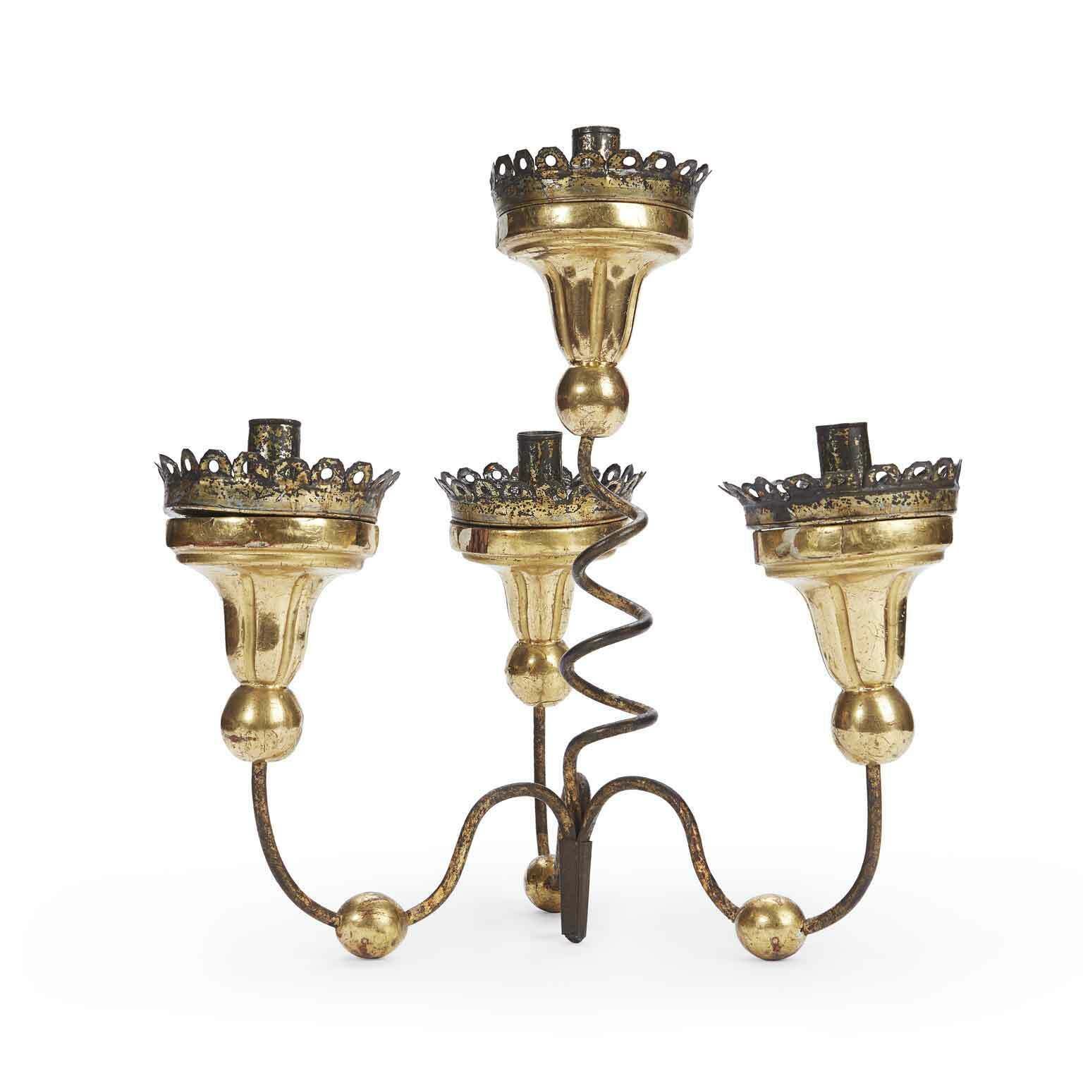 photo furniture Pair Of Four Armed Table Candelabra 1700