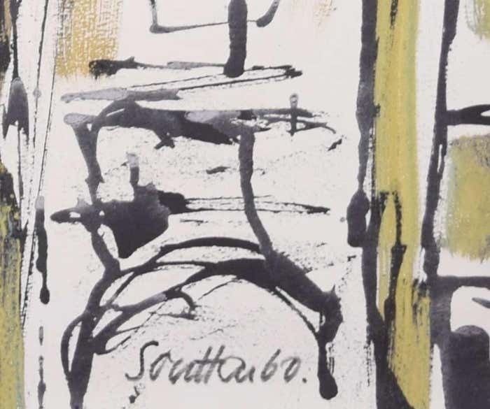 Margaret Souttar Emmanuel College, Cambridge Painting By Margaret Souttar 1960 photo furniture