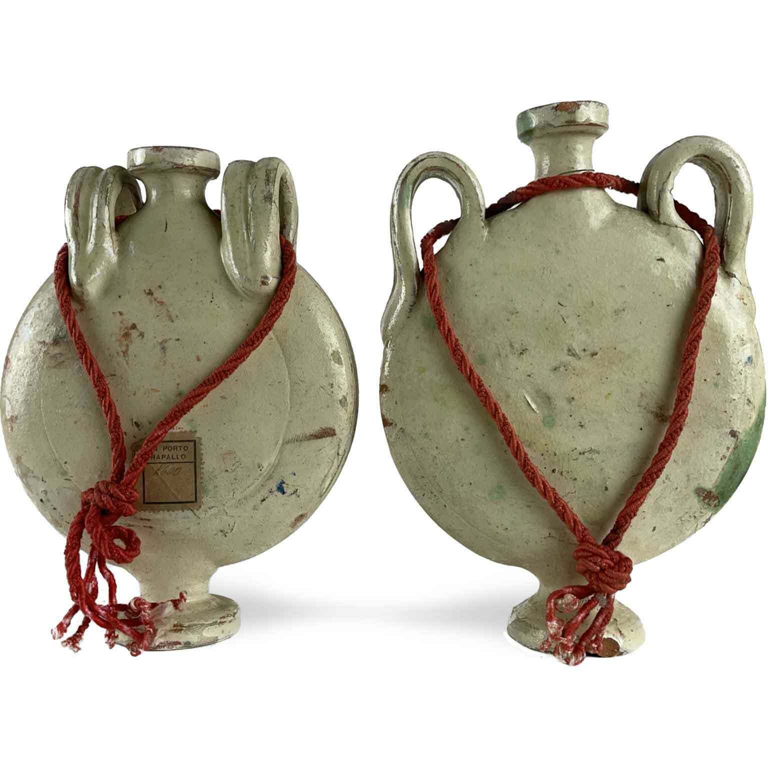 Pair Of Wanderer's Ceramic Water Bottles From The Late 19th Century photo furniture