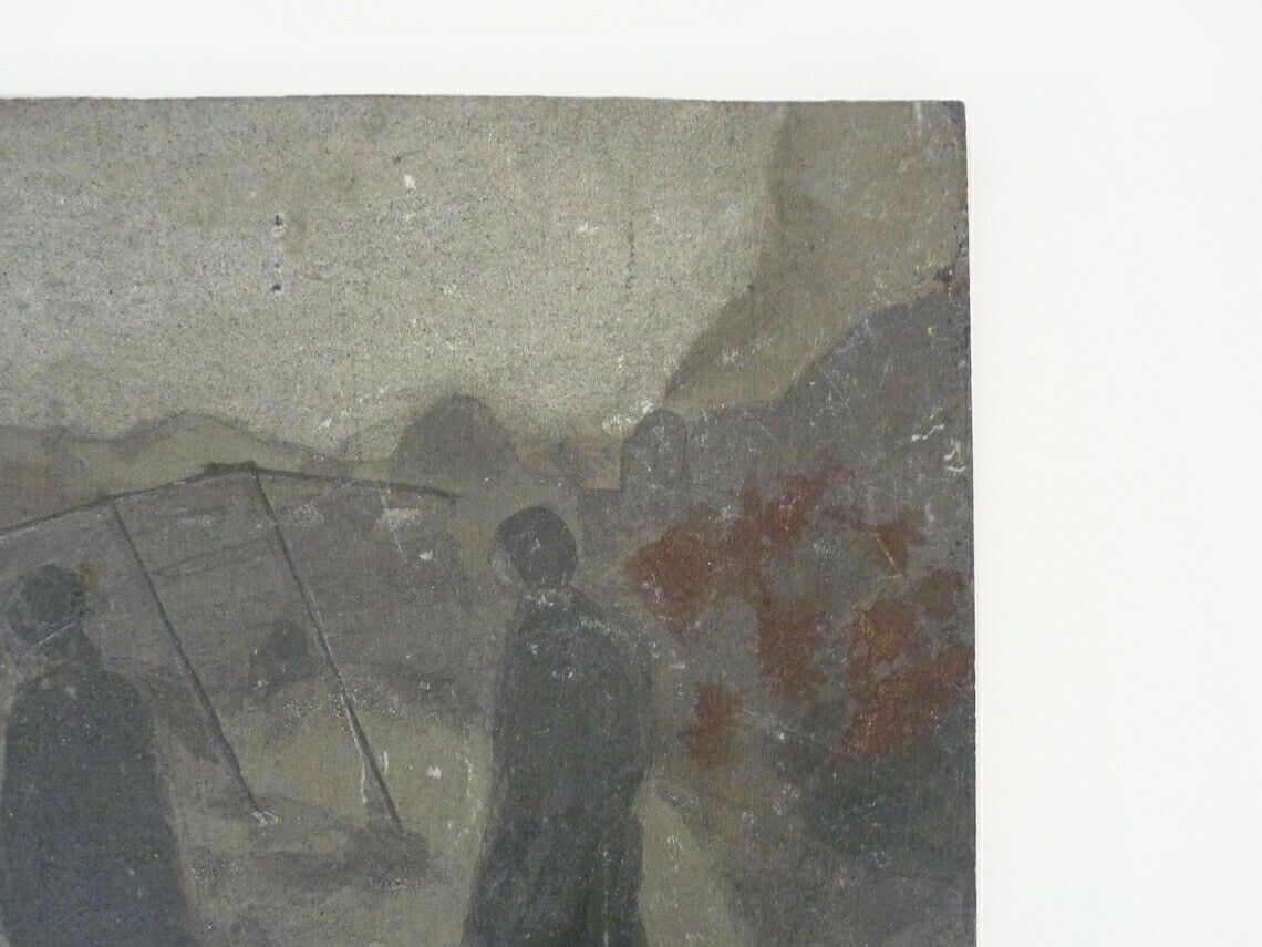 Sand Painting Untitled By Michel Fabre, Contemporary Artist photo for sale