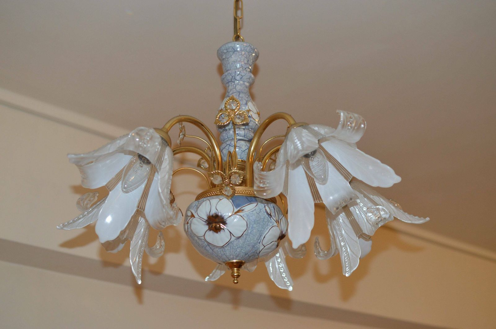 Vintage French Chandelier Mid Century photo vintage