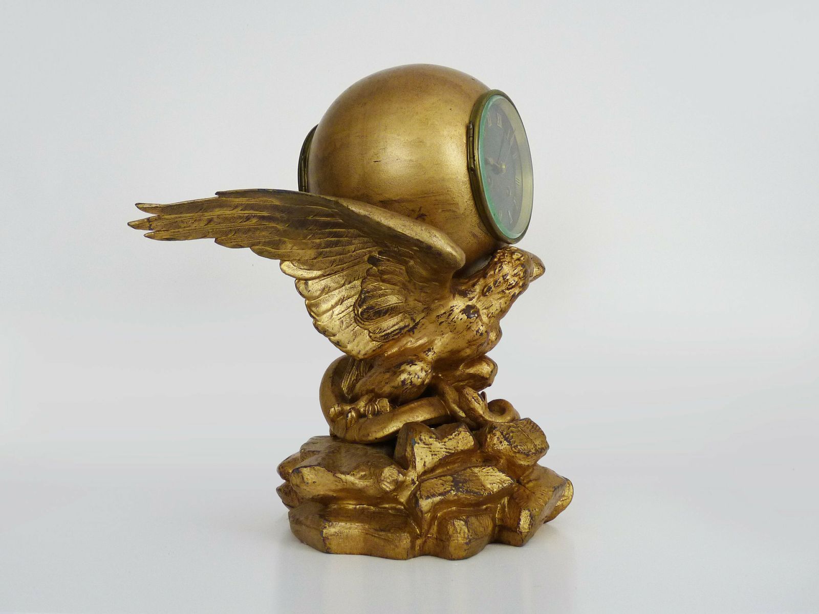Pendule à l'aigle Dufaud Paris, sculpteur J. Gautier photo Décoration