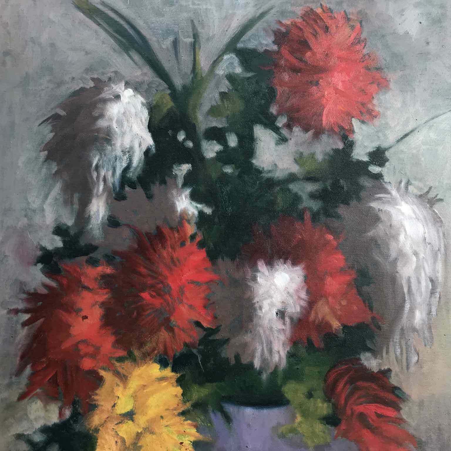 G. Marini Still Life With Vase Of Flowers photo for sale