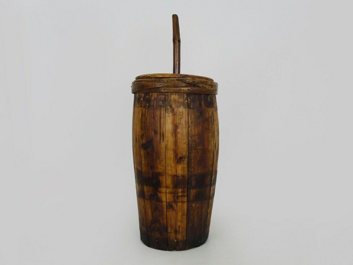 Grande baratte à beurre du XIXe siècle