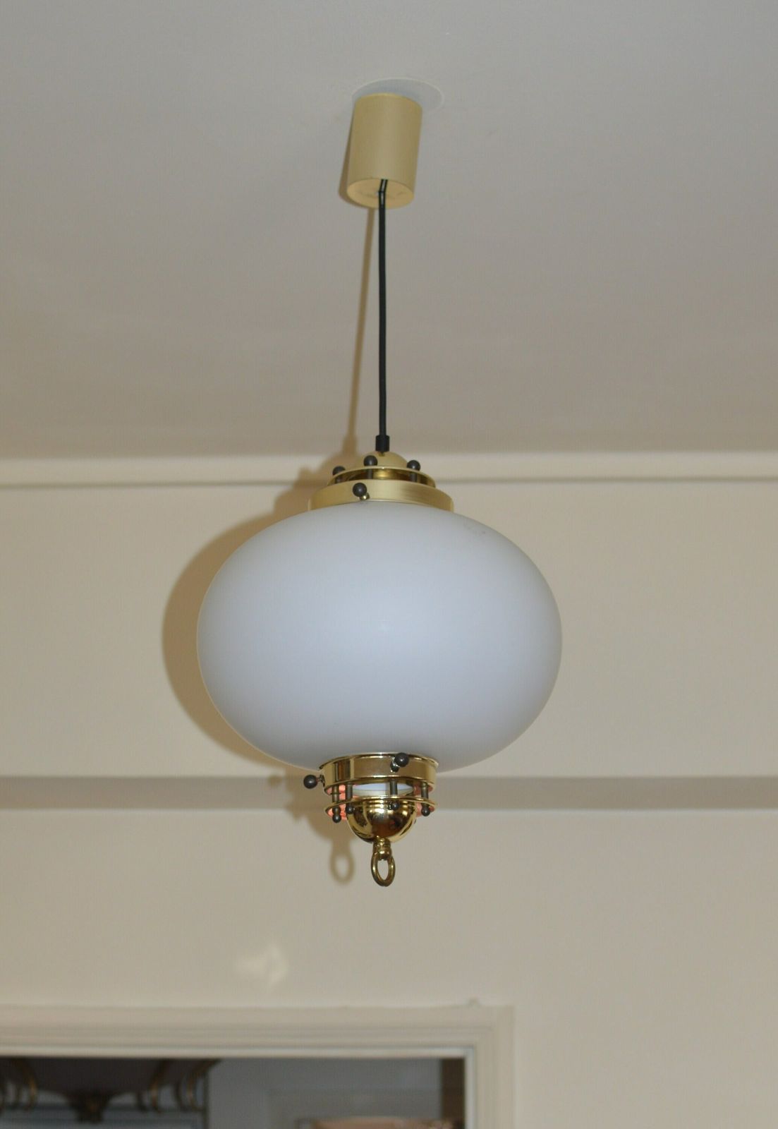 Doria Glass Pendant Lamp   Germany Space Age   1970svintage Lamp Space Age Mid Century photo 260.0
