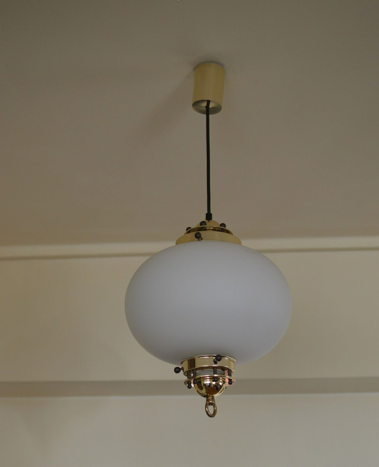 Doria Glass Pendant Lamp   Germany Space Age   1970svintage Lamp Space Age Mid Century photo vintage