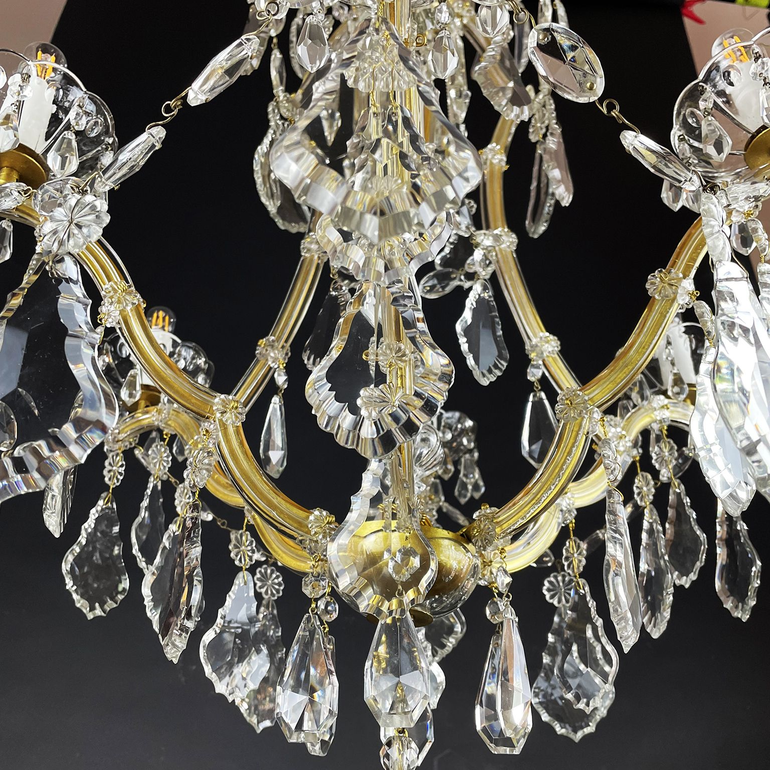 Maria Teresa Crystal Chandelier With 7 Lights From 1950 photo buy