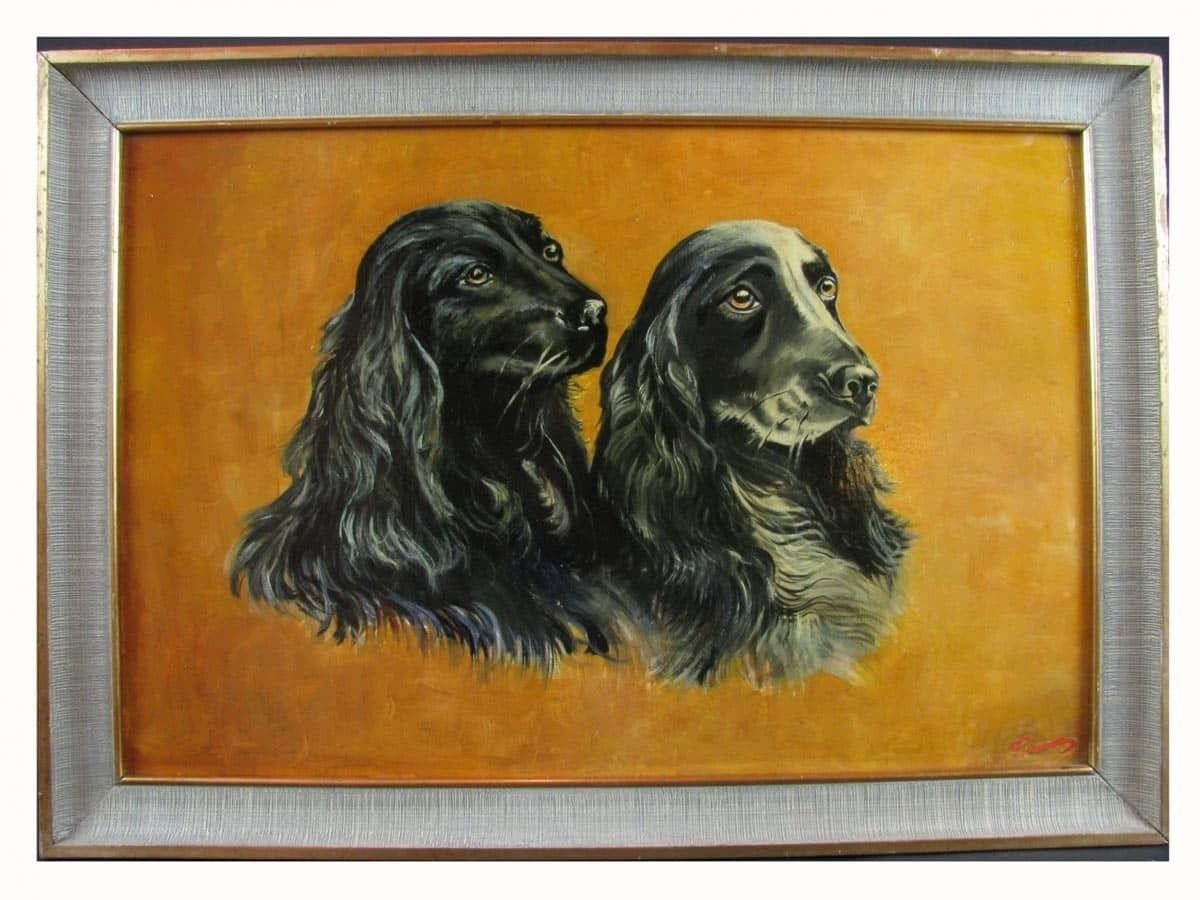 Portrait Of A Pair Of Cocker Spaniels photo for sale