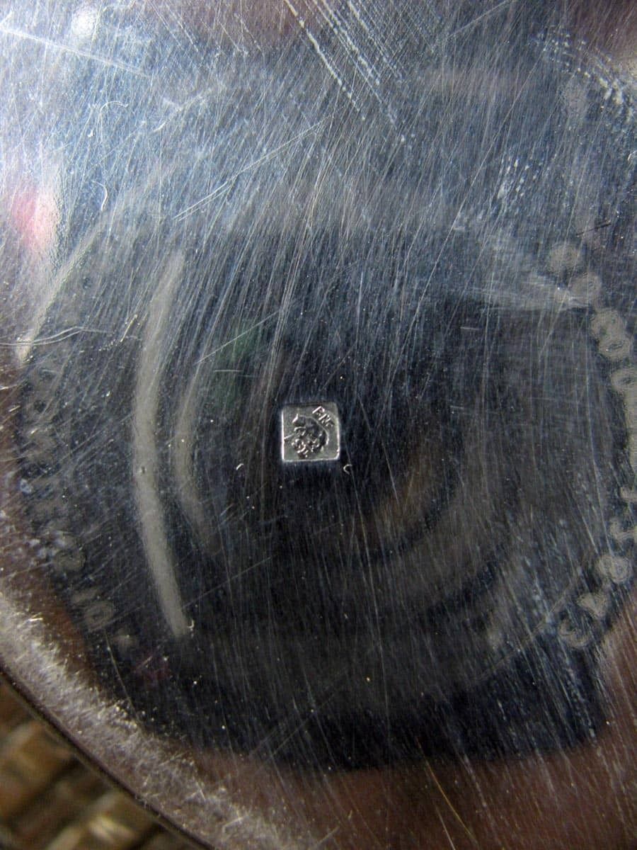 Centerpiece In Embossed Silver Plated photo vintage