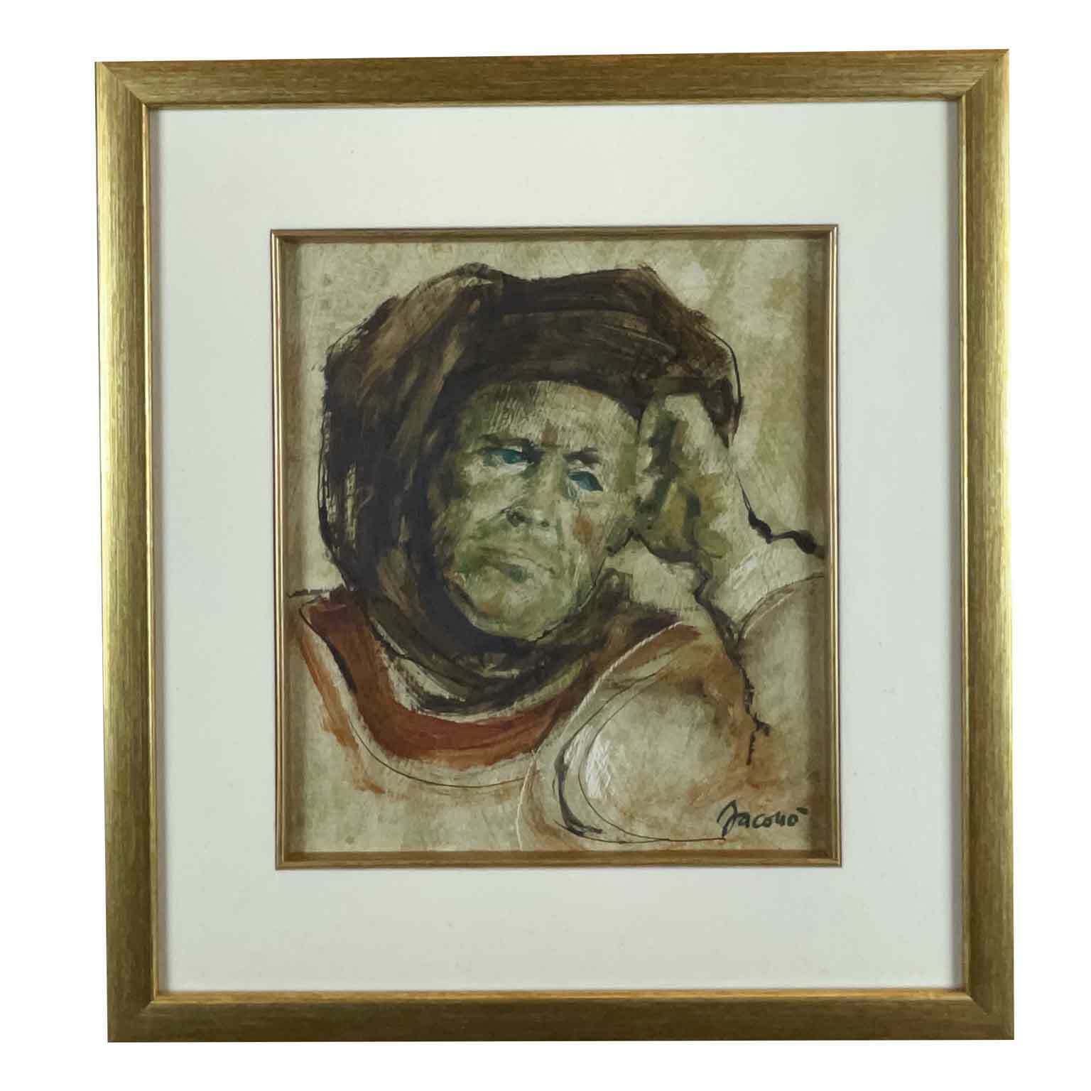 Carlo Jacono Ritratto Di Guerriero 1970 Circa photo furniture