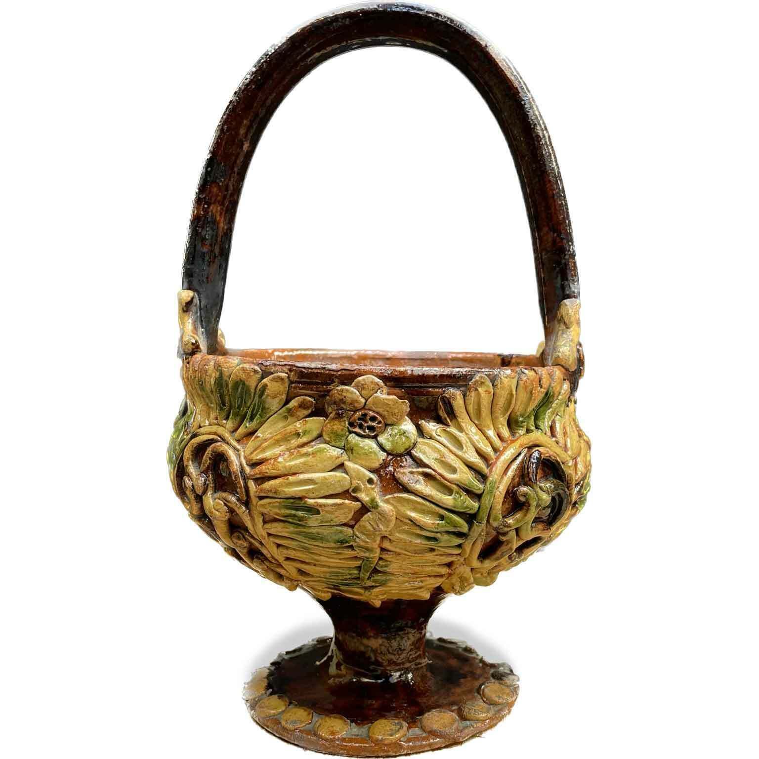 Bracere With Handle In Val Di Chiana 1800 Ceramic