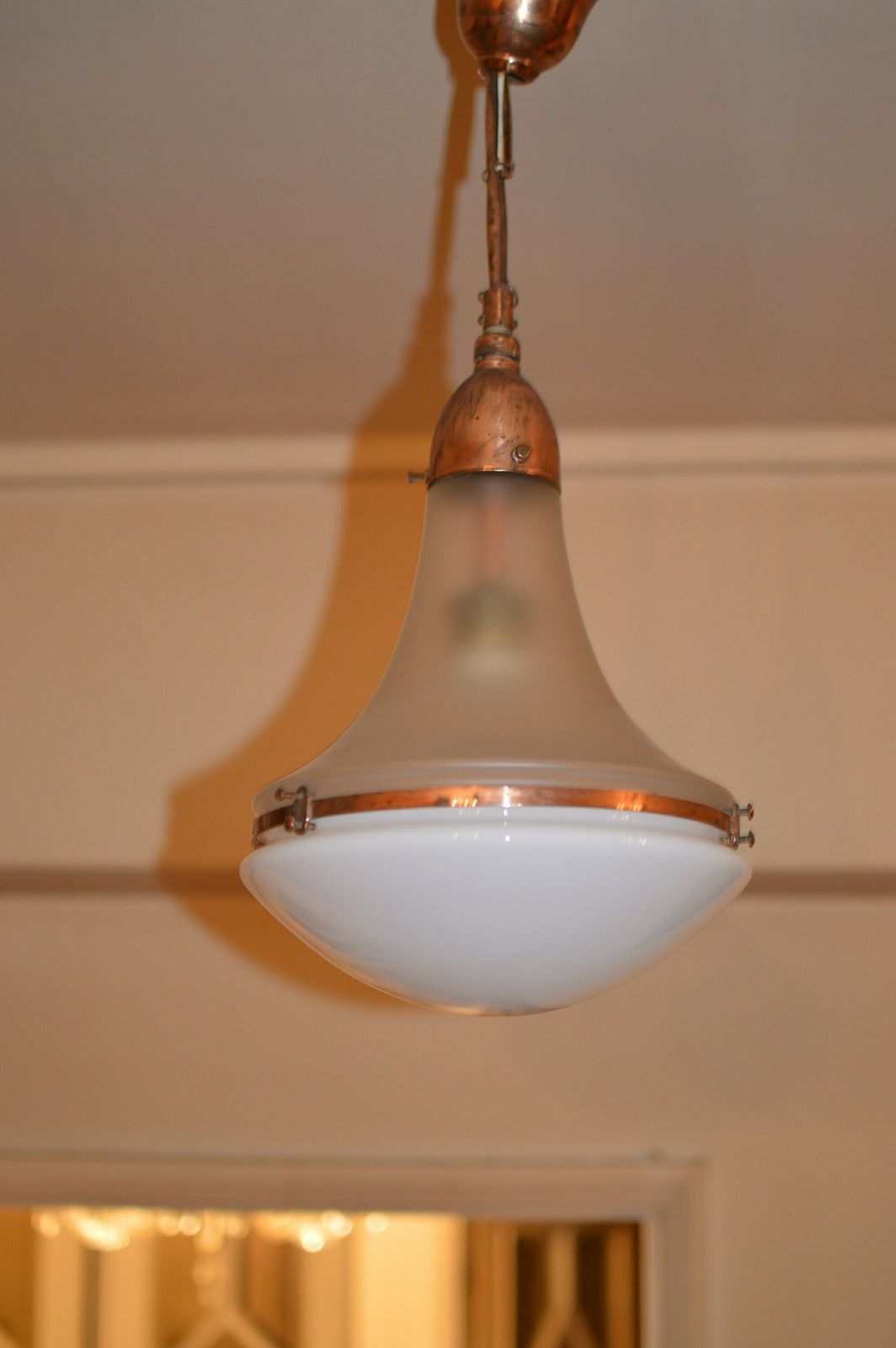 Luzette Pendant Light By Peter Behrens For Siemens Circa 1920s photo for sale