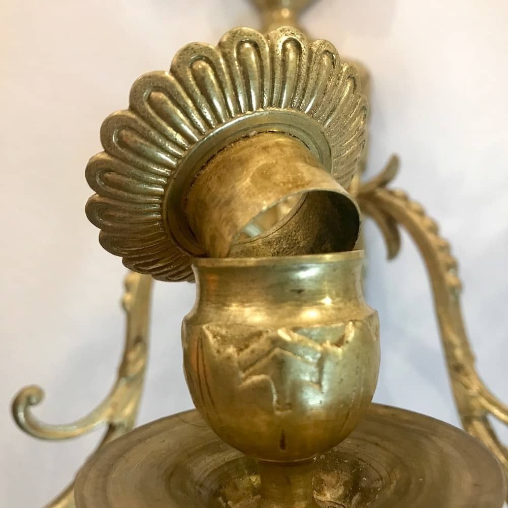 Pair Of Louis XVI Appliques In Gilt Bronze photo furniture
