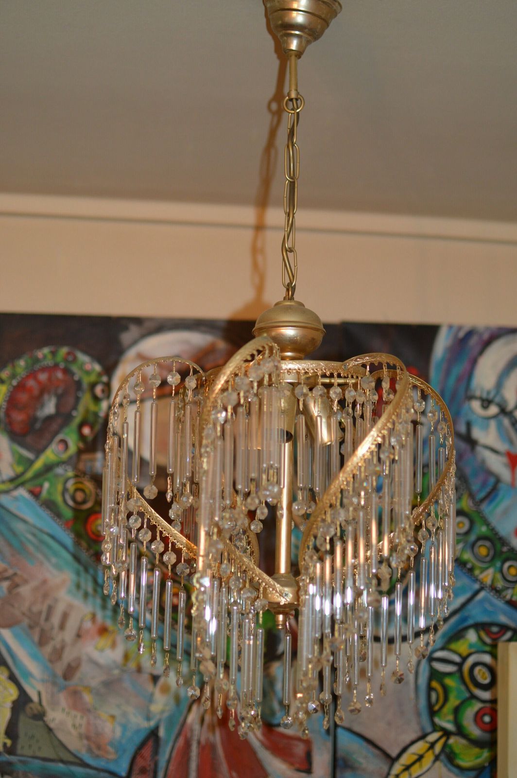 Chandelier Mid Century Crystal. Venini Era 1960/70 photo buy