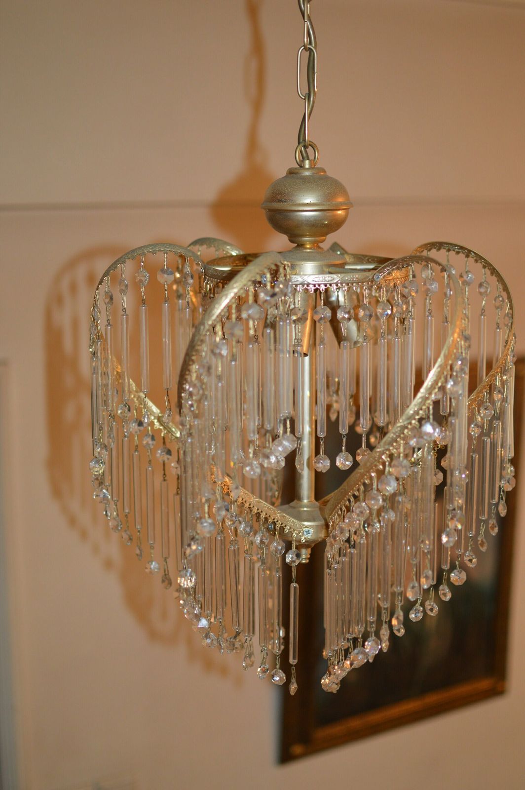 photo for sale Chandelier Mid Century Crystal. Venini Era 1960/70