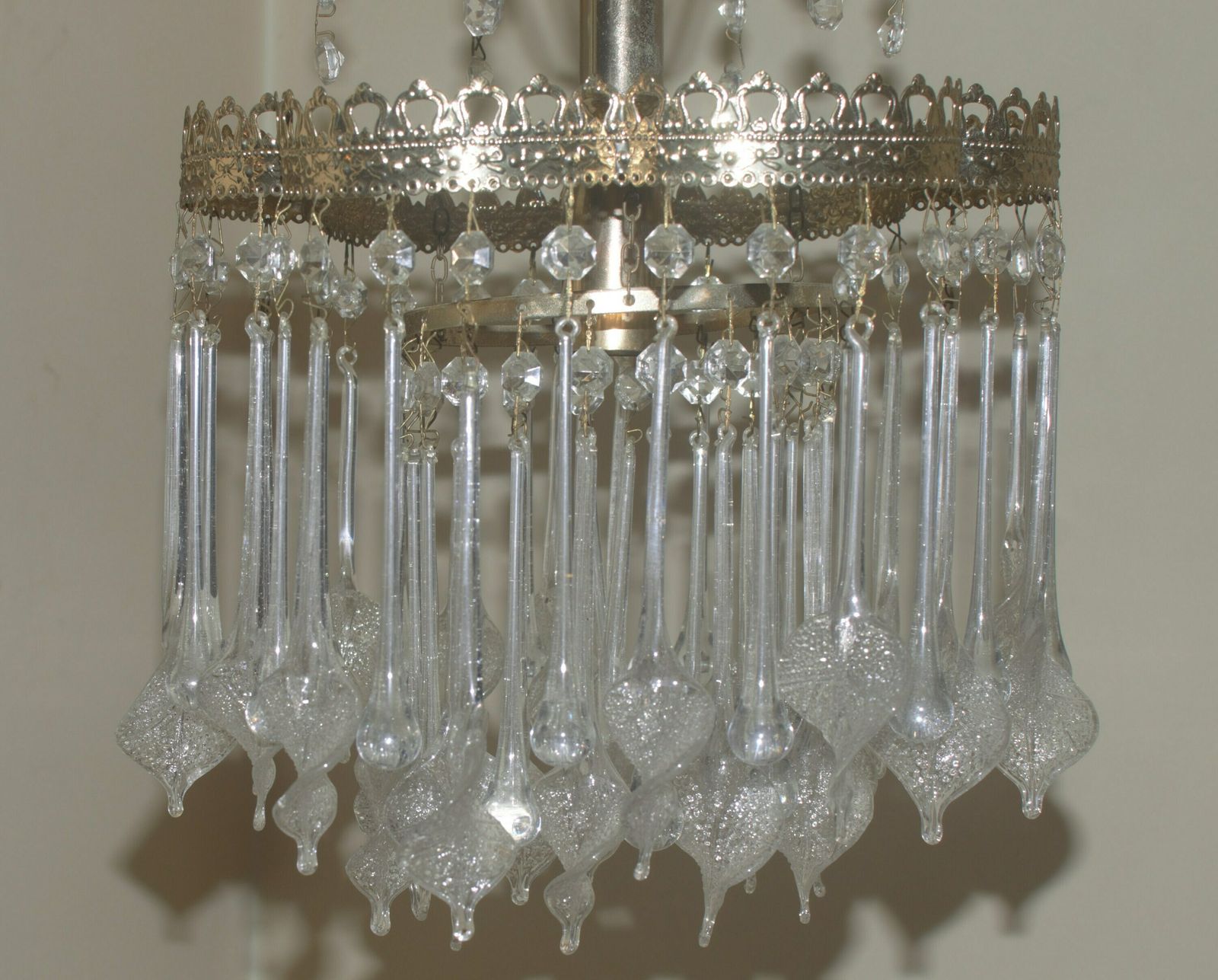 Venini Tear Drops And Crystal Leave Crystal Glass photo Lighting