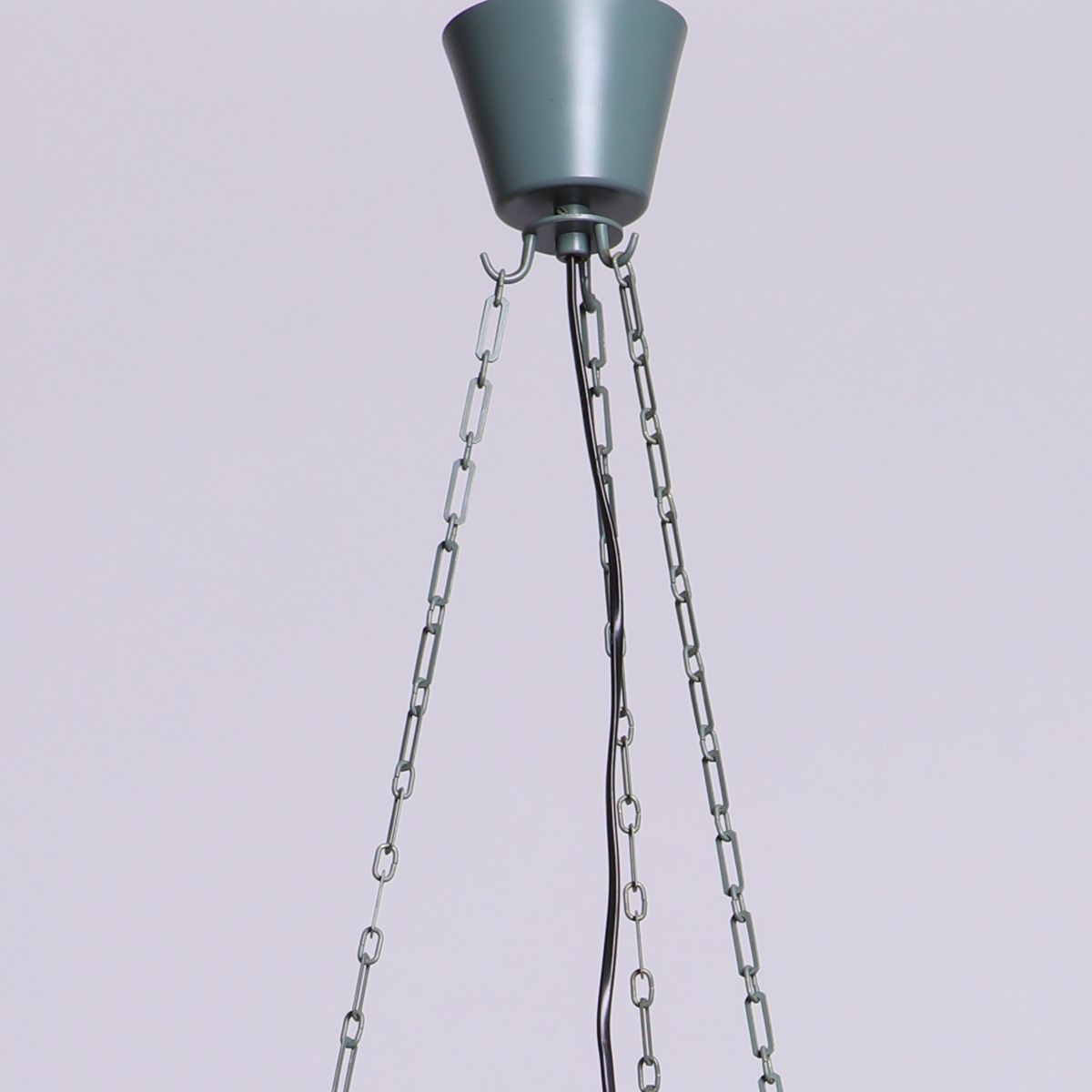 Erik Gunnar Asplund 'Parachute' Ceiling Lamp In Glass And Steel, 1950s photo 18000.0