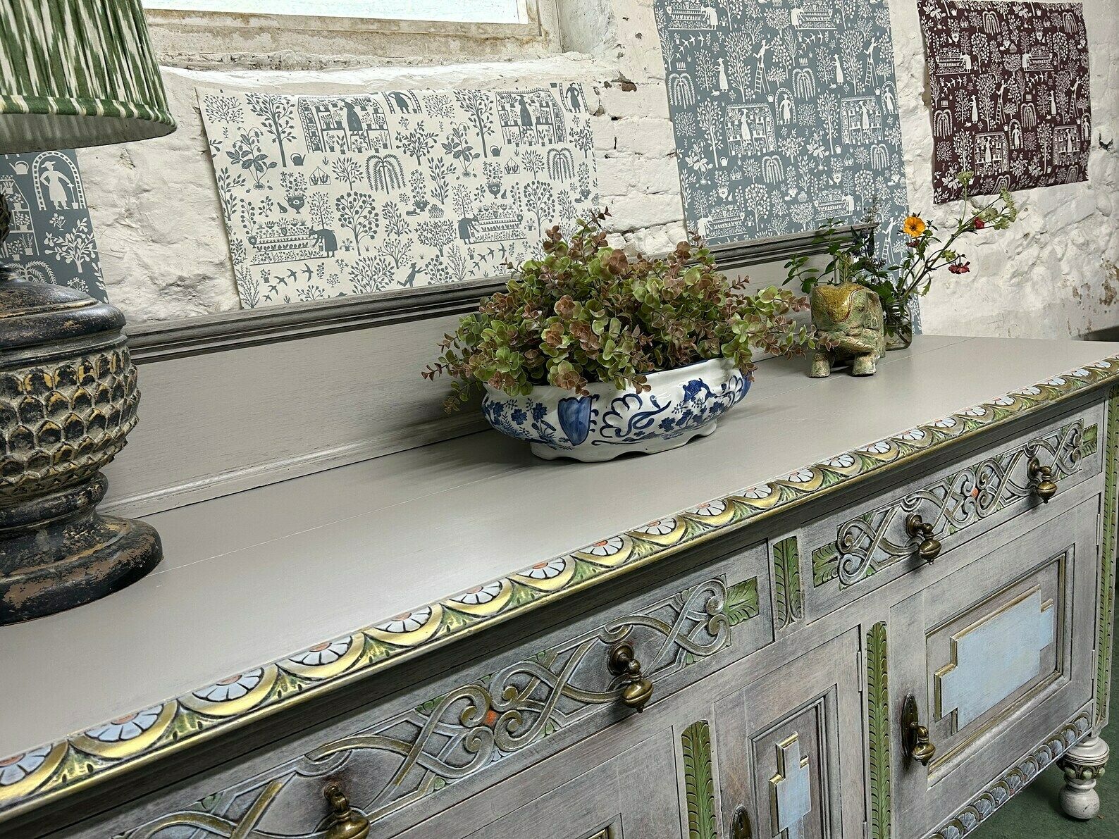 Antique Indian Sideboard, 1920s photo furniture
