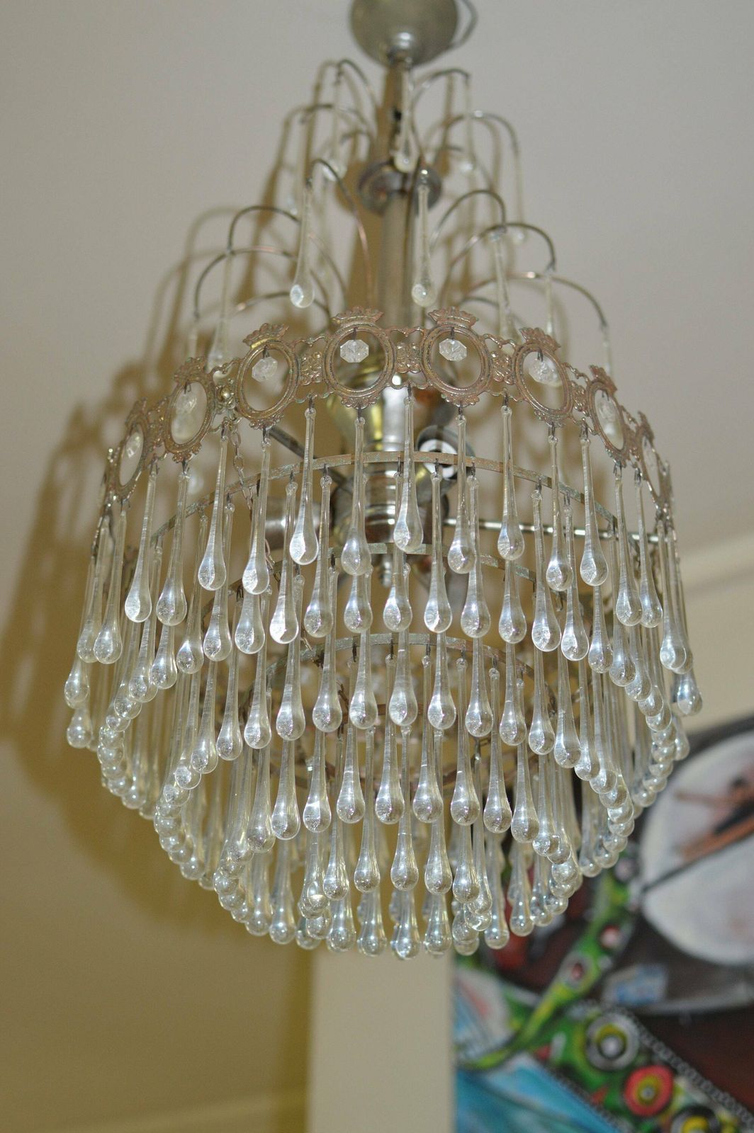 Venini Tear Drops Crystal Glass Chandelier 7 Tiers photo 486.0