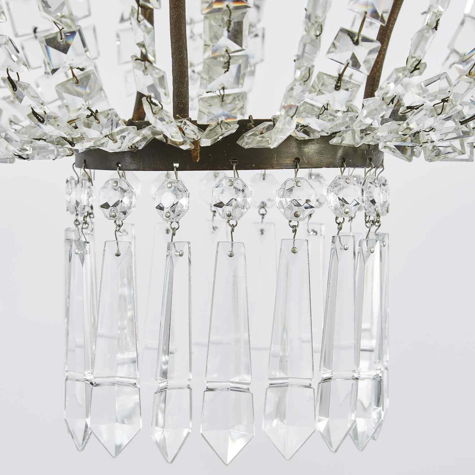photo buy Empire Style Brass And Crystal Hot Air Balloon Chandelier
