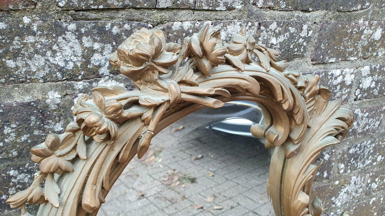 Stunning Huge Chunky Victorian Gold Gilt Wall Mirror French photo furniture