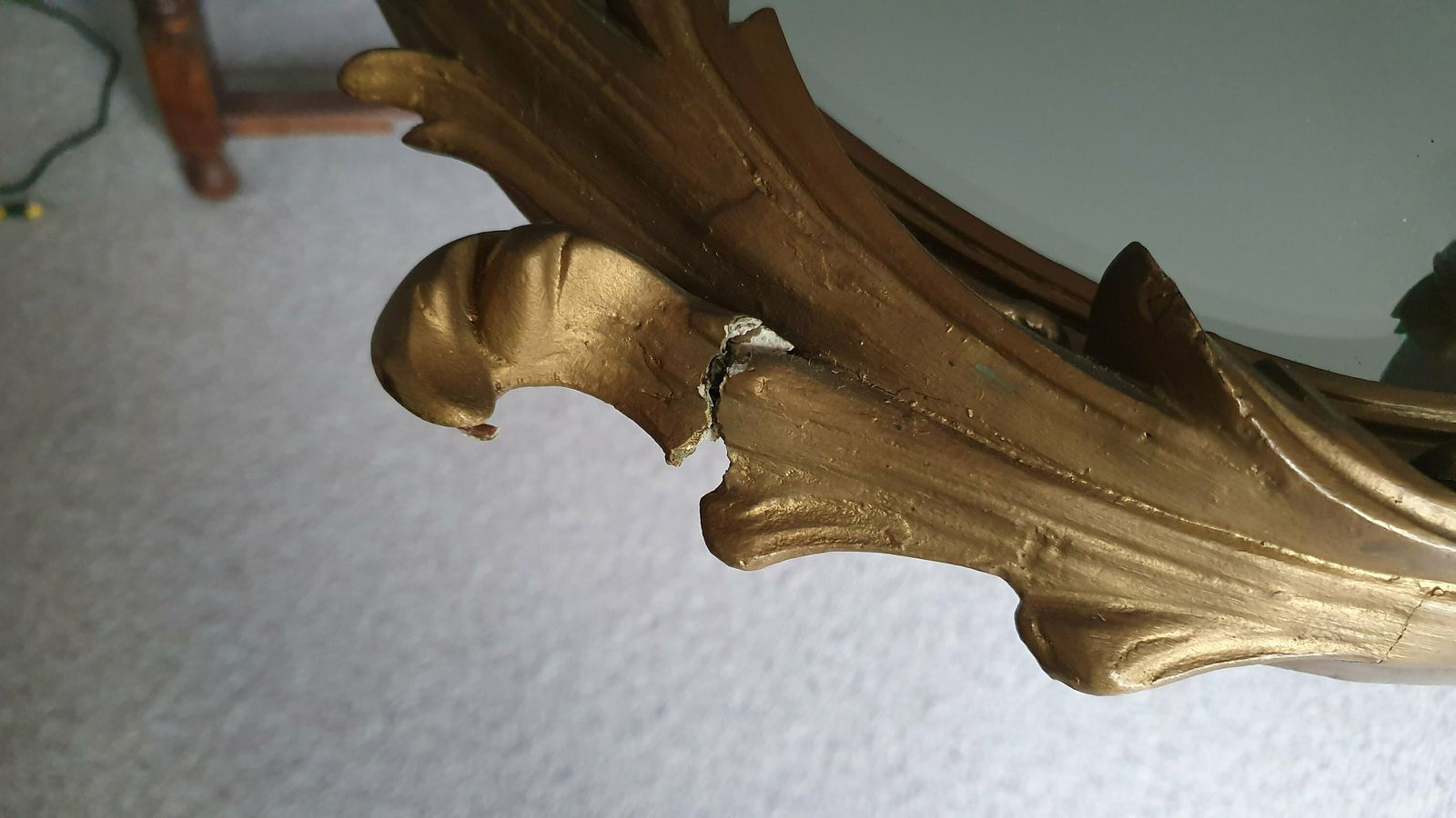 photo for sale Stunning Huge Chunky Victorian Gold Gilt Wall Mirror French