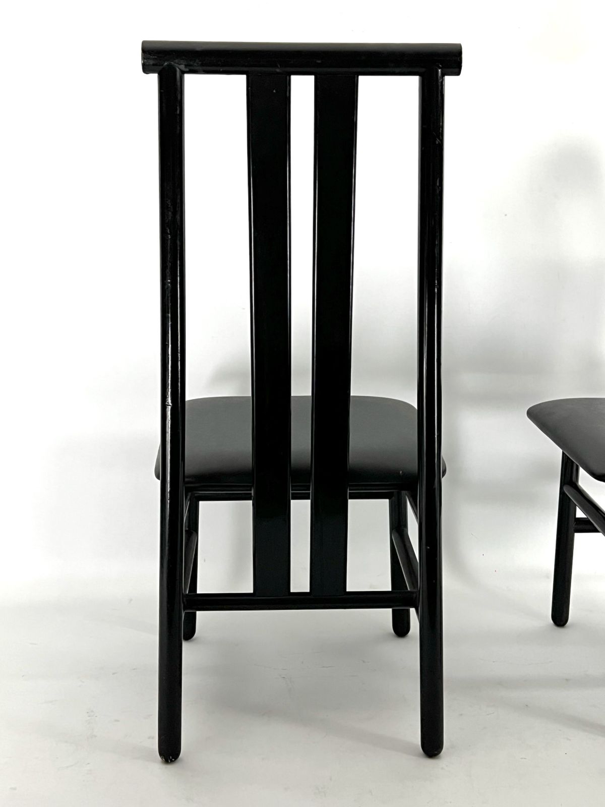 Mid Century Set Of Four Zea Dining Chairs By Annig Sarian For T70. Italy 1980s photo buy