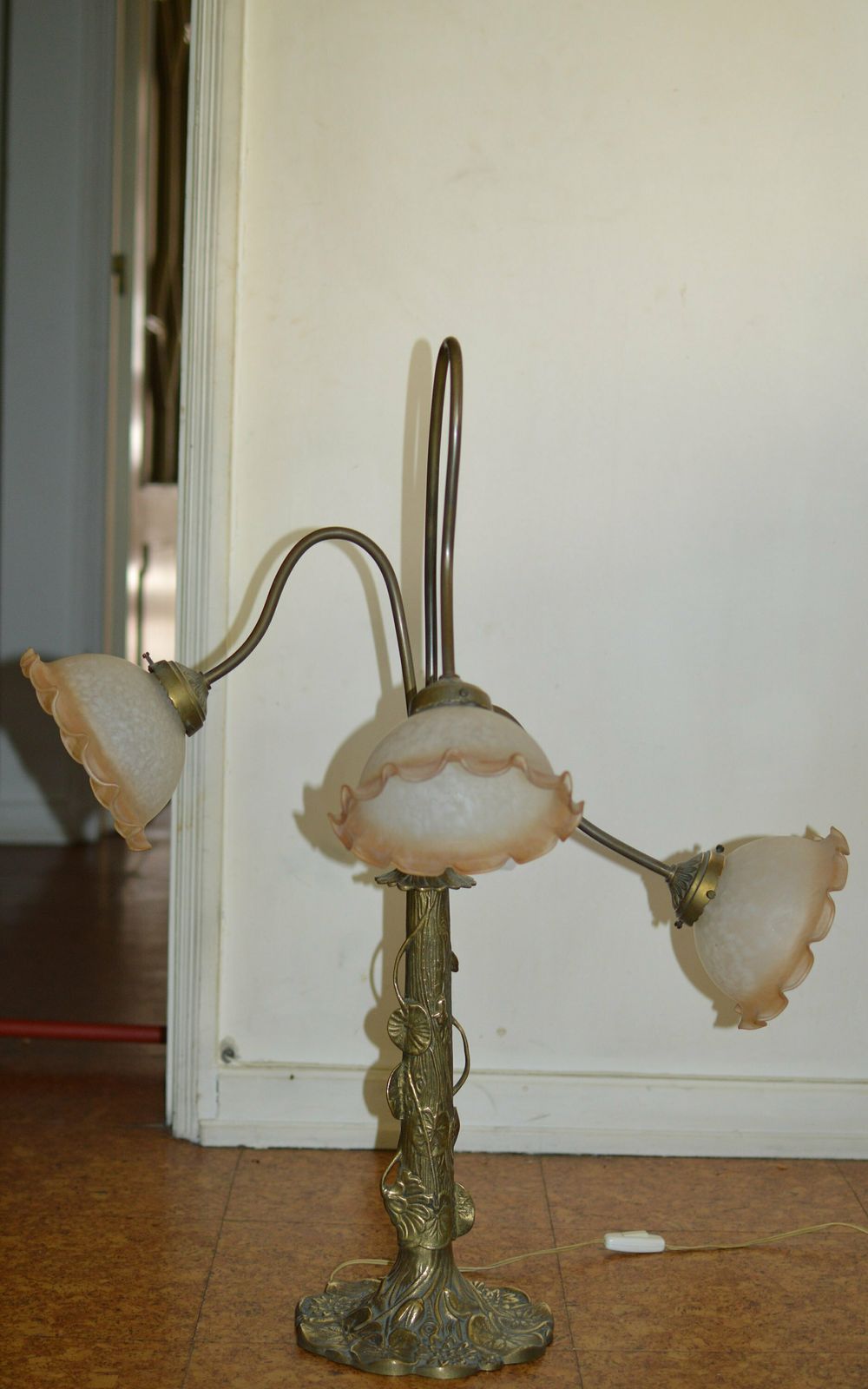 Art Nouveau Table Lamp.. Floor Lamp Lamp Art Nouveau Rare. photo 378.0