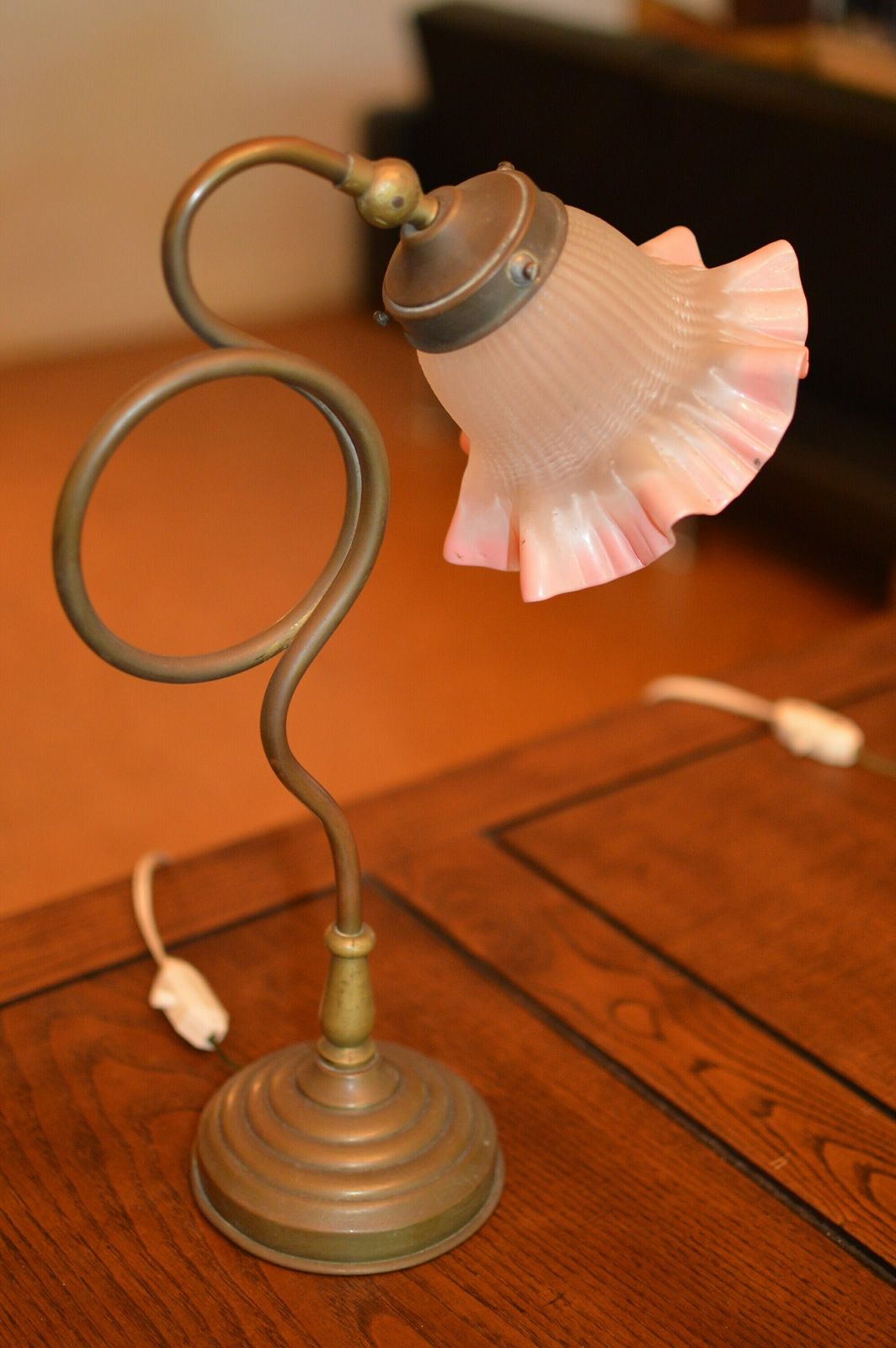 photo furniture Pair Of Vintage Art Nouveau Table Lamp. Art Deco Table Lamp