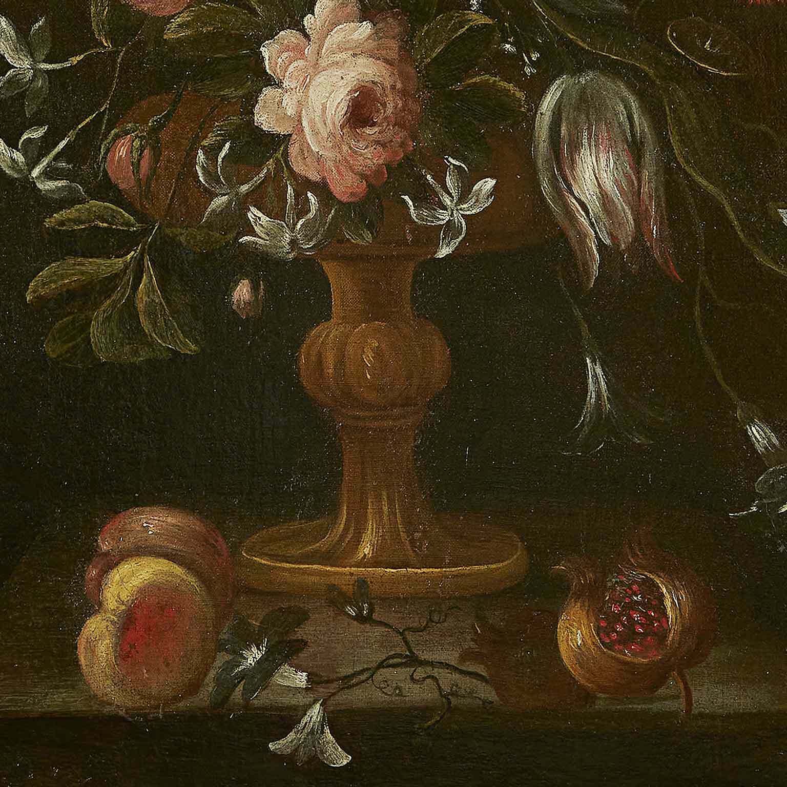 photo for sale Pair Of Still Lifes Of Flowers From The 1600s