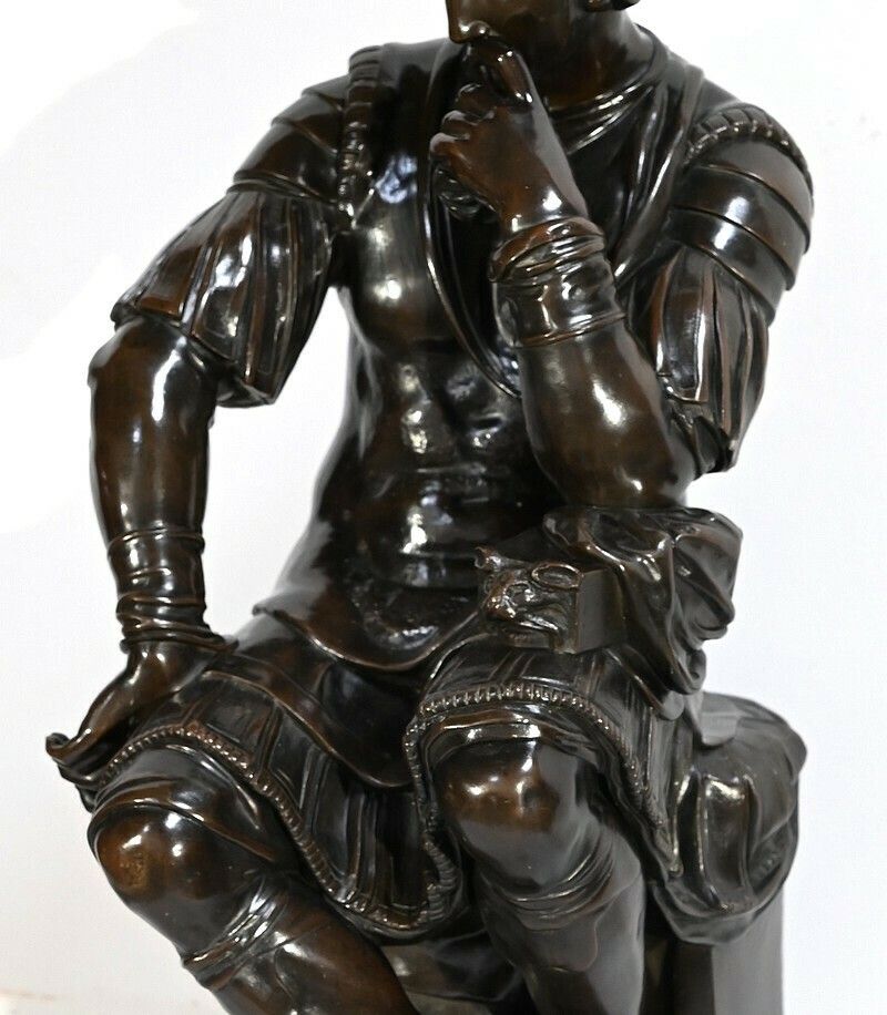 photo for sale Bronze “Laurent De Medici” After Michelangelo, 19th Century School – Mid 19th Century