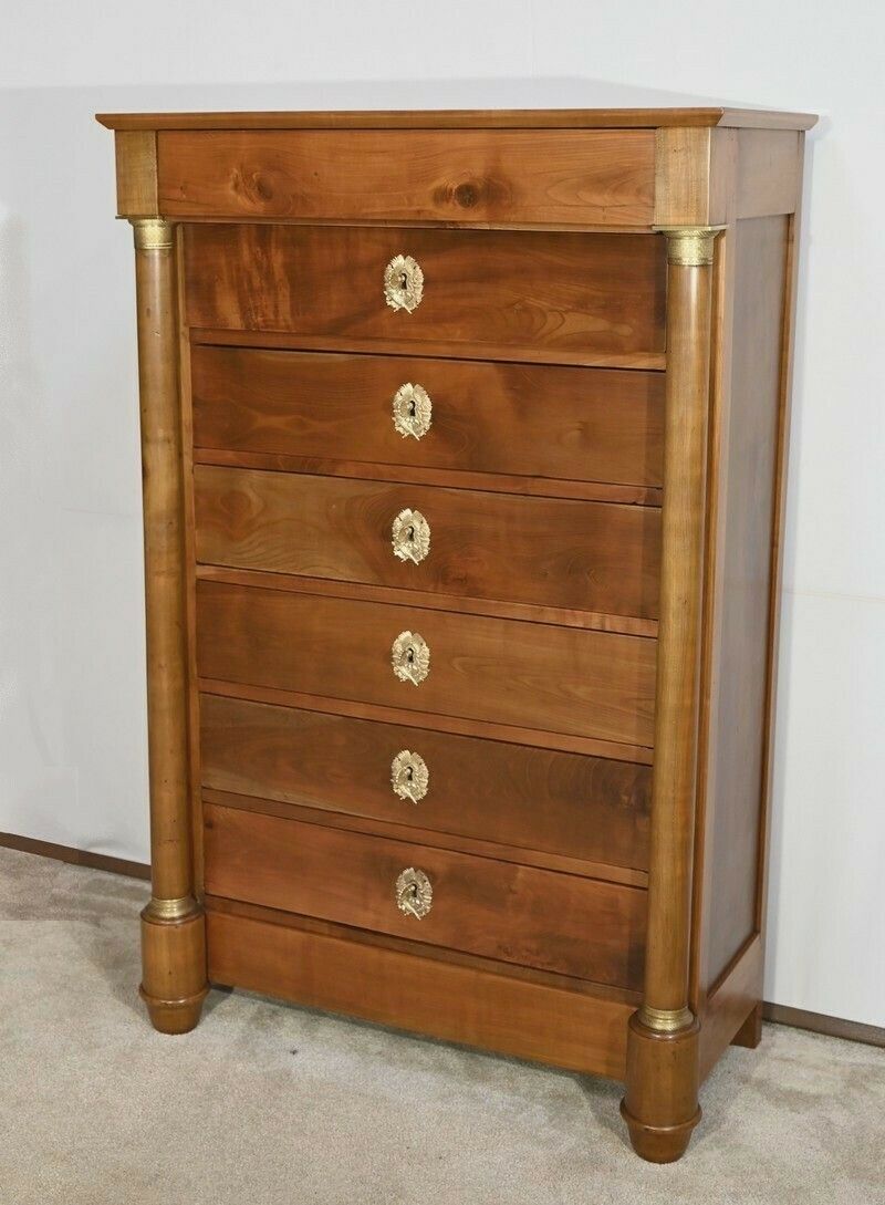 Property Weekly Planner In Solid Cherry Wood, Empire Period – Early 19th Century photo Furniture