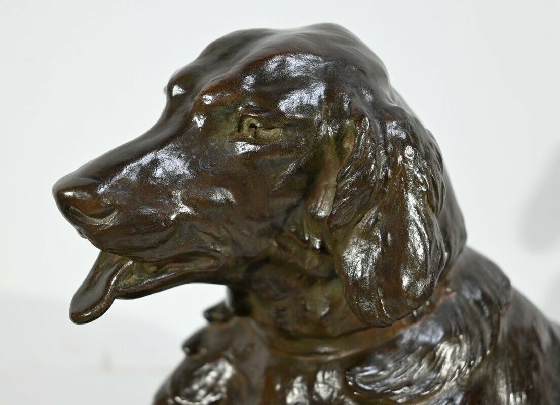 Bronze “The Dog With The Hare”, Signed Je. Masson – Early 20th Century photo buy