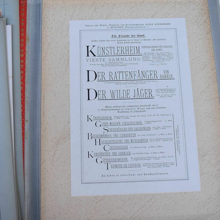 Antique Das Goldene Zeitalter Alexander Zick Book Colour Plates Set Of 12 Plates photo vintage