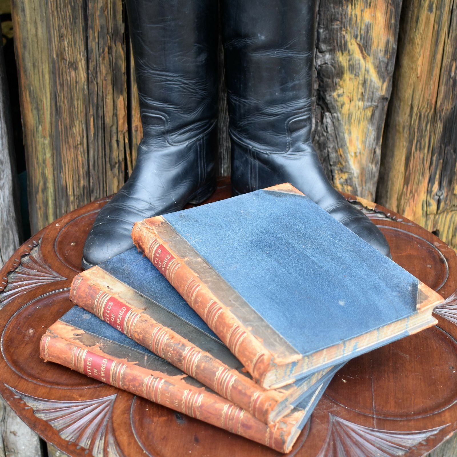 Antique Cities Of The World Half Leather Books By Edwin Hodder Illustrations photo furniture