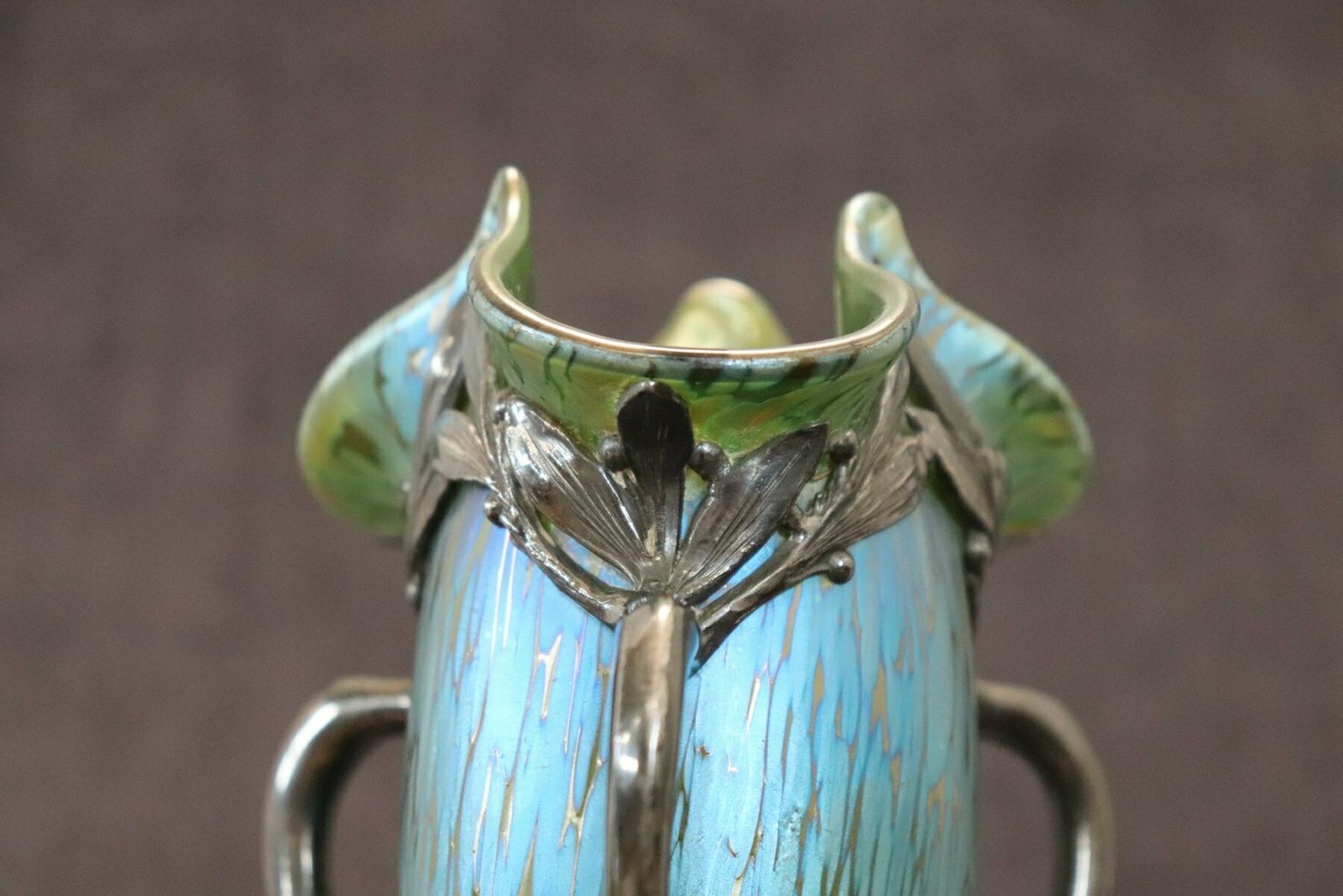Art Nouveau Vase By Moritz Hacker And Johann Loetz Witwe, 1900s photo for sale