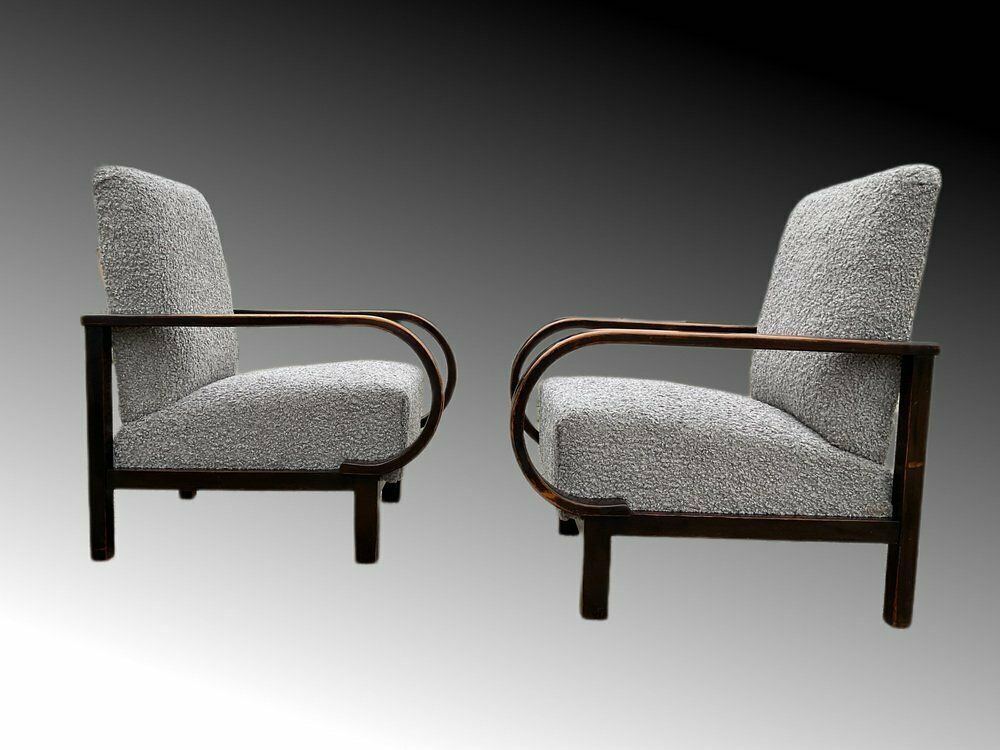 Art Deco Armchairs By Jindrich Halabala For Up Závody, 1930s, Set Of 2 photo buy