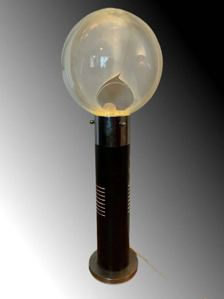 Italian Space Age Floor Lamp In Murano Glass By Toni Zuccheri For Mazzega, 1968 photo vintage
