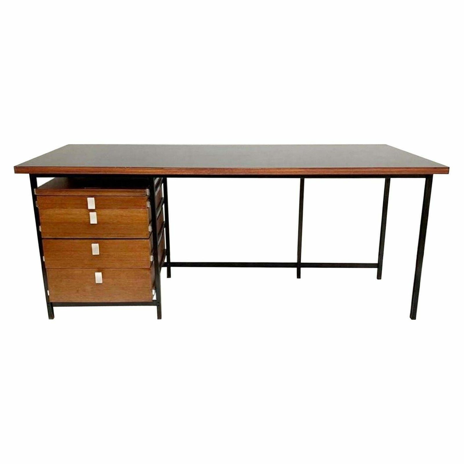 Desk By Jules Wabbes For Mobilier Universel, Belgium, 1960s