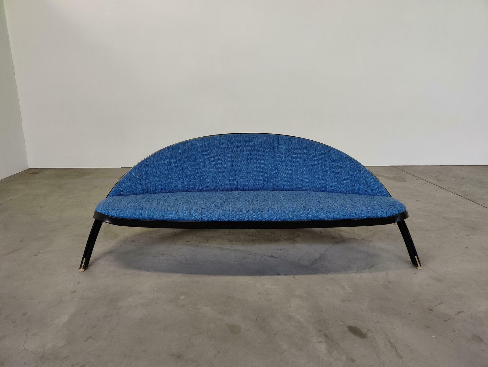 Mid Century Modern Blue ''Saturno'' Sofa By Gastone Rinaldi For Rima, Italy, 1957 photo vintage