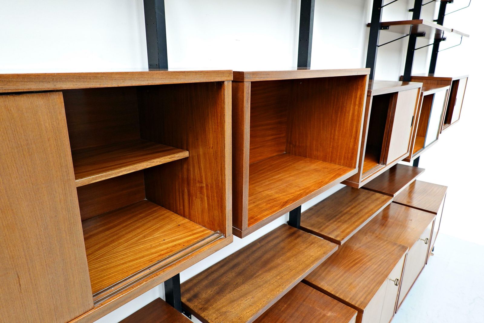 photo buy Mid Century Modern Italian Teak Wall Unit By Ico Parisi, 1960s