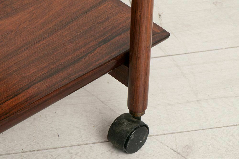 Danish Midcentury Rosewood Cocktail Trolley photo vinterior