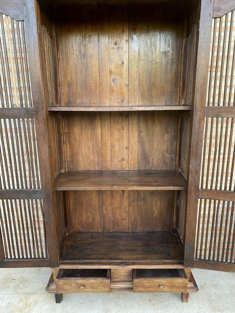 photo vintage 18th Century Cupboard Or Cabinet, Wine Rack, Pine, French, Restored
