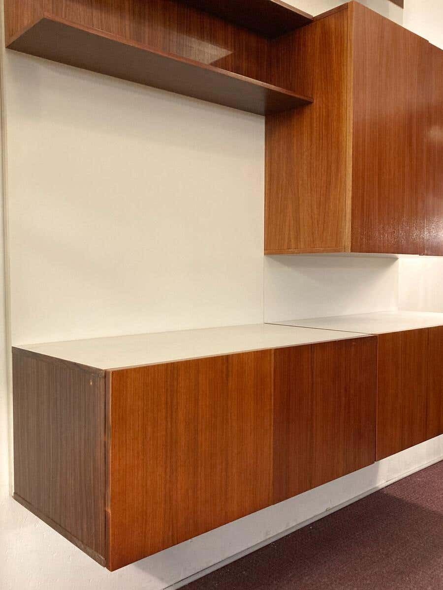 Mid Century Modern German Wall Unit, Wood, 1970s photo Furniture