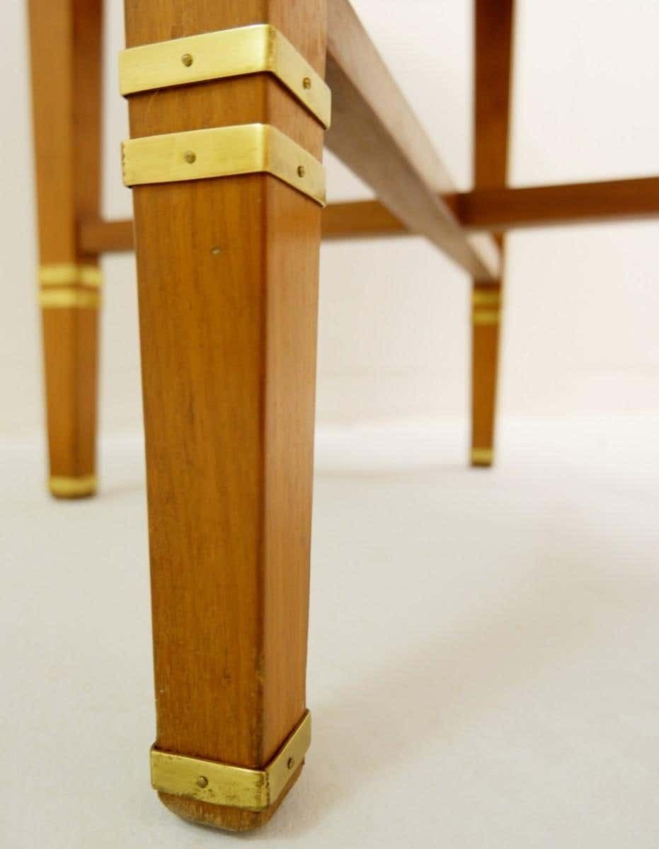 Liszt Table By Gustave Serrurier Bovy, Mahogany And Brass, 1900s photo Furniture