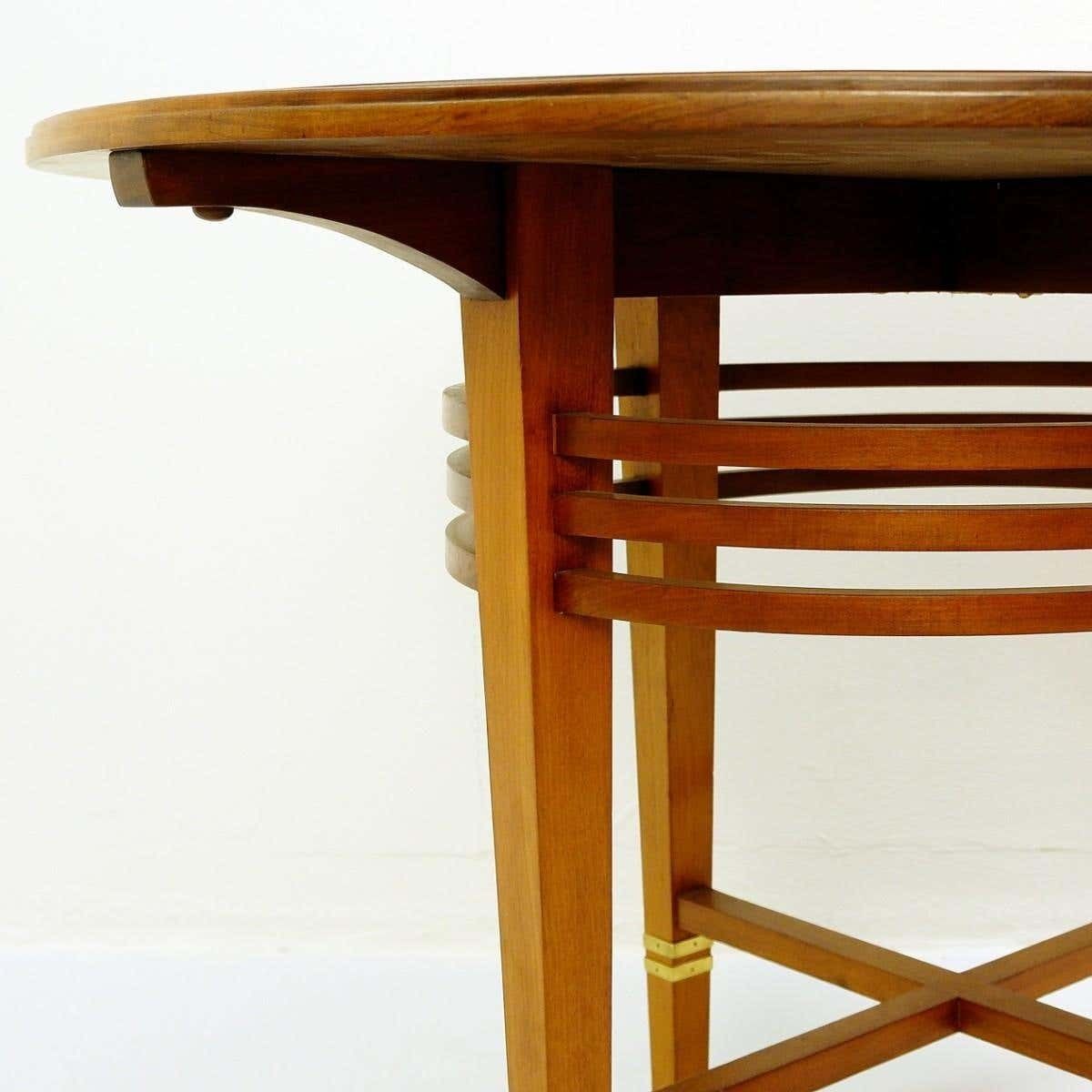 Liszt Table By Gustave Serrurier Bovy, Mahogany And Brass, 1900s photo buy