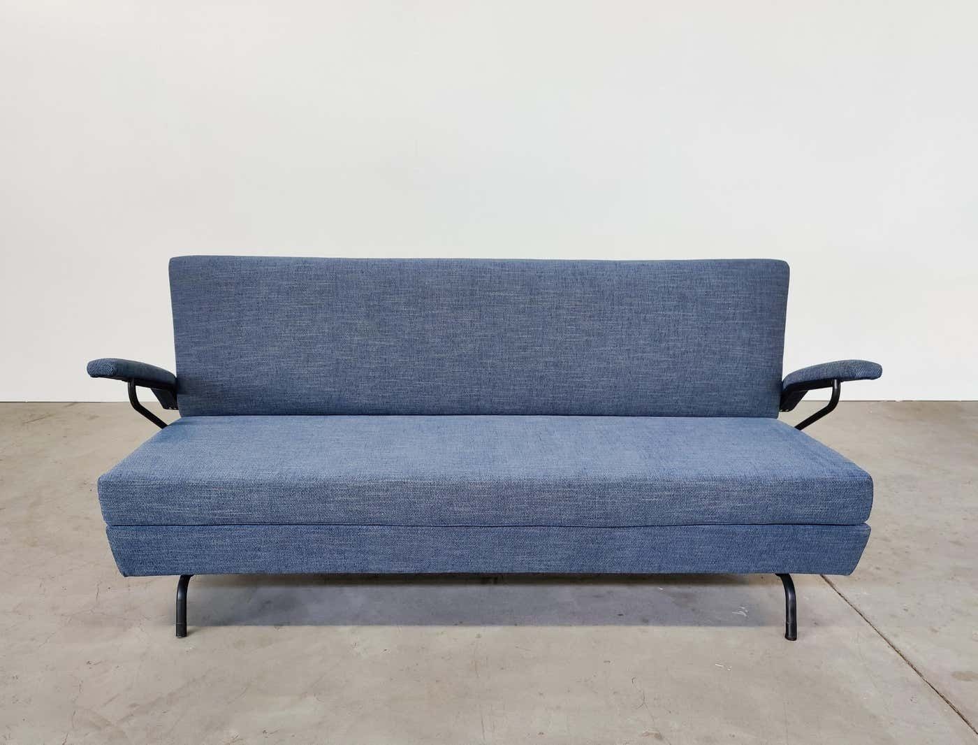 Mid Century Modern Italian Sofa Bed, 1960s   New Upholstery photo furniture