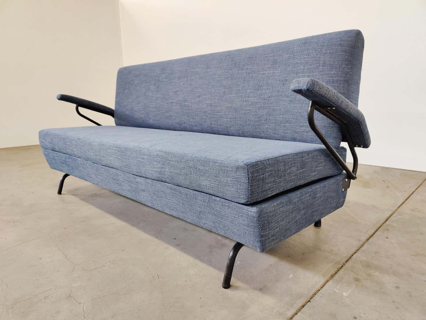 Mid Century Modern Italian Sofa Bed, 1960s   New Upholstery photo Furniture